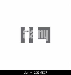 IL Logo monogram with negative space style design template isolated on white background Stock Vector