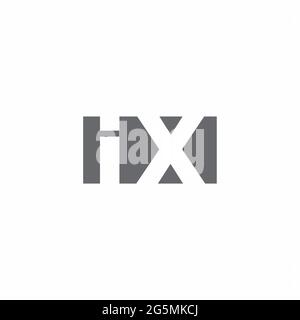 IX Logo monogram with negative space style design template isolated on white background Stock Vector