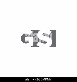 GS logo with negative space triangle and circle shape design template  isolated on white background Stock Vector Image & Art - Alamy