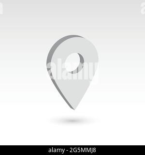 Map pointer - 3D vector object Stock Vector