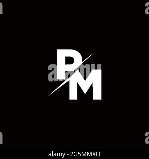 Monogram letter PM logo design Vector. PM letter logo design with modern  trendy. PM logo Stock Vector Image & Art - Alamy