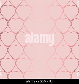 Vector illustration with cute rose gold print Stock Vector