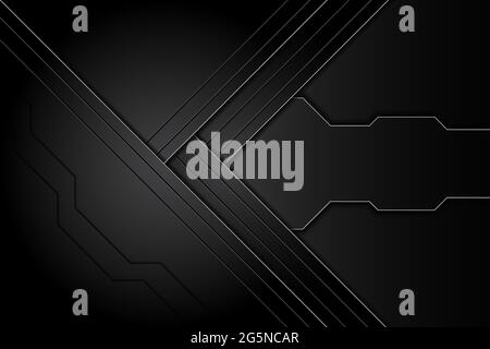 abstract metal carbon texture modern and edge lines chromium on green black. design futuristic technology background. vector illustration Stock Vector
