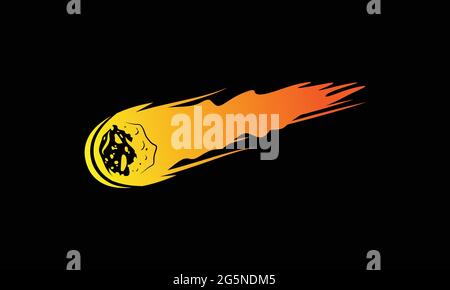 Asteroid  icon Logo  design vector illustration Stock Vector