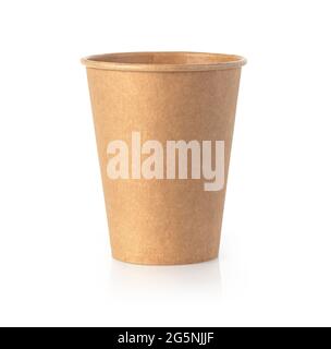 paper coffee cup  on the white background Stock Photo