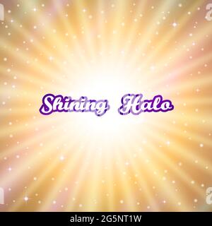Sun Rays and Stars Stock Vector