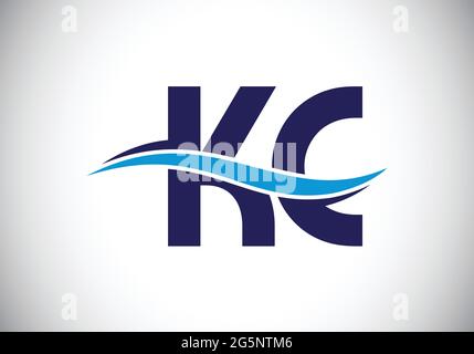 Initial KC Letter Logo With Creative Modern Business Typography Vector Template. Creative Abstract  Monogram Letter K C Stock Vector