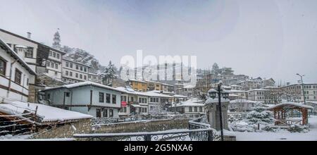 Goynuk is one of the most important towns in Bolu which belongs to the Black Sea region. By consisting of traditional Turkish houses it has become an Stock Photo