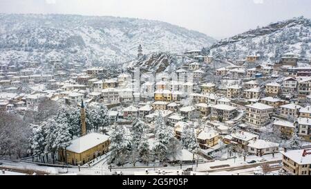 Goynuk is one of the most important towns in Bolu which belongs to the Black Sea region. By consisting of traditional Turkish houses it has become an Stock Photo