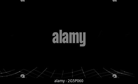 Abstract futuristic background. Big data visualization. Dynamic wave of particles. Stock Vector