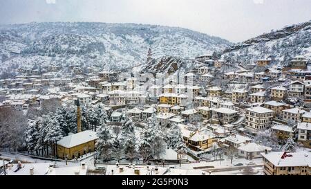 Goynuk is one of the most important towns in Bolu which belongs to the Black Sea region. By consisting of traditional Turkish houses it has become an Stock Photo