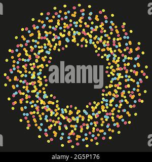 abstract background with circles. Bokeh lights effect vector. Stock Vector