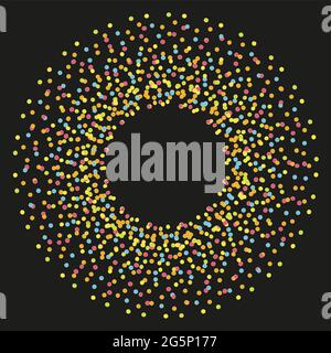 Abstract background with circles. Bokeh lights effect vector. Stock Vector