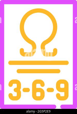 omega 369 nutrition fact color icon vector illustration Stock Vector