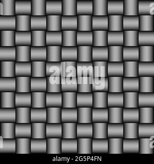 Volume Realistic Embossing Texture. Grey isolated background Stock Vector