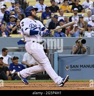 Los Angeles Dodgers Pitcher Anthony Banda (43) Throws During A MLB Game ...