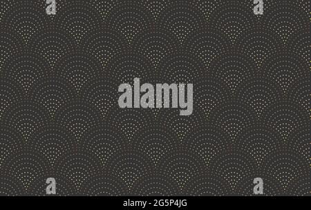 semicircle pattern design from simple geometric circle Stock Vector