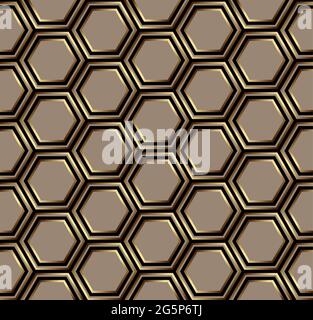 Honeycomb Abstract geometric background  Modern stylish texture Repeating hexagon Stock Vector