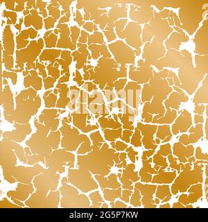Marble gold grunge texture. Patina scratch golden elements. Sketch surface to create distressed effect. Overlay distress grain graphic design. Stylish Stock Vector