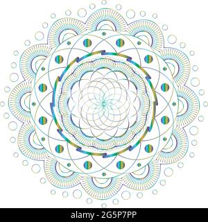 Mandala. Ethnic decorative elements. Hand drawn background. Islam, Arabic, Indian, ottoman motifs. Stock Vector