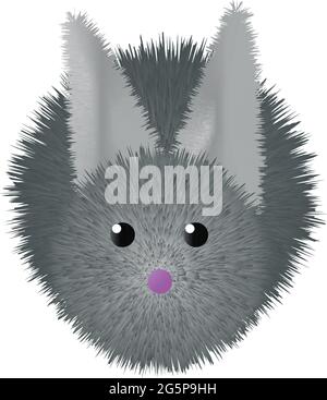 colorful Rabbit character isolated on white background Stock Vector
