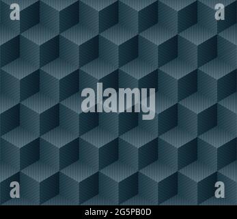 Abstract geometric background, vector illustration. hexagon lines pattern for banner or cover. Honeycomb cube shapes mosaic Stock Vector