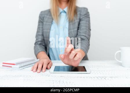 Displaying New Smartphone Technology, Discussing Device Improvements, Presenting Technical Specs, Introducing Promoting Product, Voice Video Calling Stock Photo