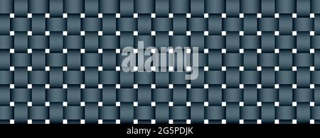 Vector seamless decorative pattern of braided ribbons. pink texture. Stock Vector