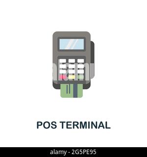 Pos Terminal icon. Flat sign element from credit collection. Creative Pos Terminal icon for web design, templates, infographics and more Stock Vector