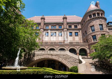 American Museum of Natural History is located on the Upper West Side in New York City, USA Stock Photo