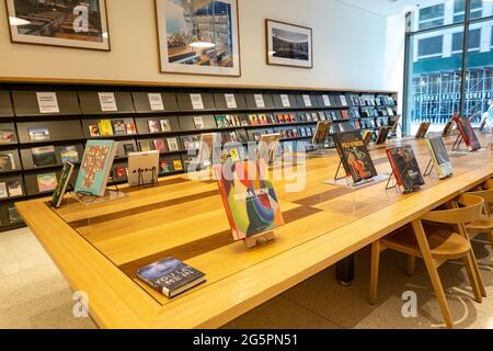 The Stavros Niarchos Foundation Library (SNFL) is Located at 455 Fifth Avenue , NYC, USA Stock Photo