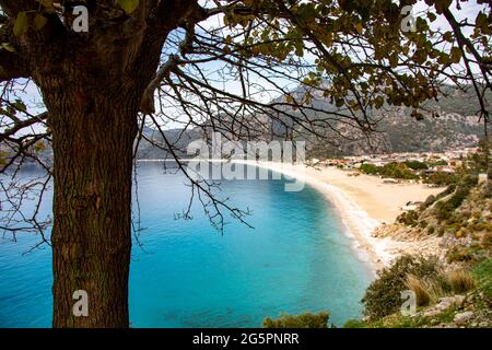 An amazing view of Oludeniz which is a county of Fethiye in Turkey Stock Photo