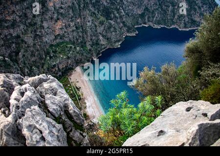 An amazing view of Oludeniz which is a county of Fethiye in Turkey Stock Photo