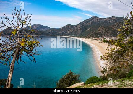 An amazing view of Oludeniz which is a county of Fethiye in Turkey Stock Photo