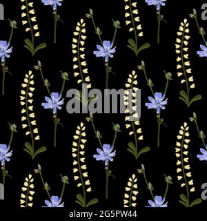 Floral pattern. modern floral shapes seamless pattern. Modern exotic designs for paper, cover, fabric, interior decor and other users. Stock Vector