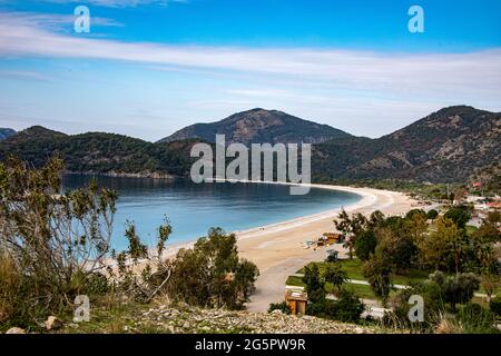 An amazing view of Oludeniz which is a county of Fethiye in Turkey Stock Photo