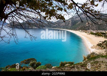 An amazing view of Oludeniz which is a county of Fethiye in Turkey Stock Photo