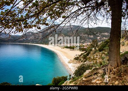 An amazing view of Oludeniz which is a county of Fethiye in Turkey Stock Photo