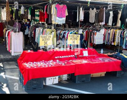 Plasencia, Spain - March 23, 2021: A Street Market Stall That Sells Women  Underwear As Tights, Pantyhose, Panties And Bras Stock Photo, Picture and  Royalty Free Image. Image 171879332.