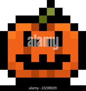 Evil halloween pumpkin - vector, isolated Stock Vector