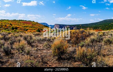 Painted Wall Overlook In Black Canyon Of The Gunnison National Park, C –  georgemillerart