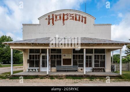 Hopson Plantation, the first plantation in Mississippi to use a mechanical cotton picker in 1935,  Clarksdale, MS, USA. Stock Photo