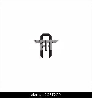 letter ta linked overlapping logo vector Stock Vector Image & Art - Alamy
