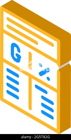 ratio in grams and percent color icon vector illustration Stock Vector ...