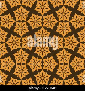 Vector design of flower figure pattern with petals Stock Vector