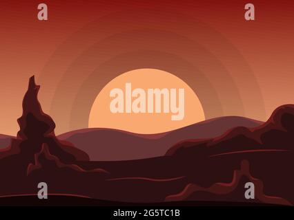 Astronaut With Rocket Background Illustration For Explore In Outer Space And Movement See Stars, Moon, Planets, Ufo Or Asteroids Stock Vector