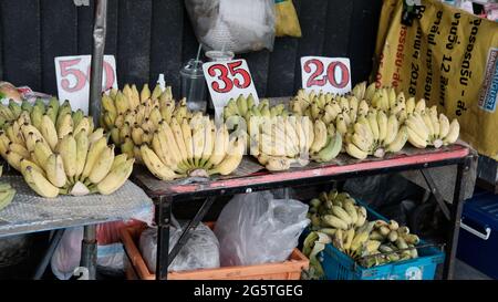 Bunch Of Ripened Organic Bananas At Farmers Market, Thailand Stock Photo,  Picture and Royalty Free Image. Image 88646214.