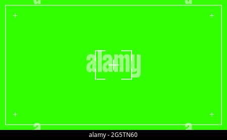 Green colored chroma key background screen flat style design vector illustration. Stock Vector