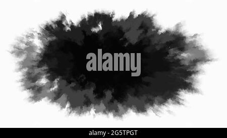 Ink drop. Round, ragged inkblot. Vector illustration Stock Vector Image ...