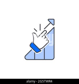 Without efforts. Vector icon in outline style Stock Vector